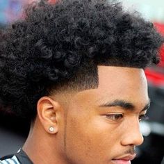 Tapered Haircut Black, Blowout Haircut, Black Haircut, Afro Fade, Black Hair Cuts, Curly Hair Fade