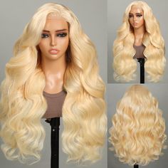 PRICES MAY VARY. 🌸613 Lace Front Wig Material: 6x5 Transparent lace, 220% density, Pre-Plucked with Baby Hair, Bleached Knots, Lace Frontal with Weft in the Centre, Half Machine Made & Half Hand Tied, Soft, Healthy, No Smell, Tangle-free, Minimal Shedding. It Could Bring You More Beautiful Performance in Your Life, Wedding, Dating, Theme Parties and Any Other Occasion. Color Wigs May Have a Slight Color Difference from the Picture, Which is Normal. 🎄Glueless Wig Advantage: Get Ready to Wear Yo 613 Body Wave Wig, 613 Lace Front Wig, Glueless Lace Front Wigs, Color Wigs, Wig Material, Ombre Lace Front, 360 Wig, Ombre Highlights, Ombre Lace