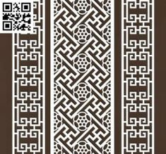 a set of four different designs on a brown and white background, each with an intricate design