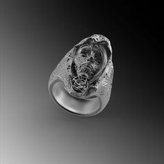 Explore our Mens Santa Muerte Sugar Skull Ring design and find the perfect & unique rings for man gift. Our 925k handmade silver rings high-quality and very detailed . The ring is coated with oxide to emphasize the details of handmade engraving * ★Item Details * Material : 925K Sterling Silver * Total weight : 12 - 13 Grams ( For 10 USA Size) * Ring Diameter : 2.2 Cm (0.86 inches) ✔ Ready to Ship in 1-2 Business Days ✔ Shipped to the Worldwide 1-5 business days with free shipping. ✔ The product will be sent to you with a handmade box to avoid any damage during shipping. ✔ Visit our store, browse other Men's jewelry, silver, and gold collections, and find the perfect piece you're looking for. * Don't forget to put a phone number on your order for courier service! 📞 * Would you like to have White Gold Skull Ring As A Gift, White Gold Skull Ring With Polished Finish Gift, White Gold Open Skull Ring Gift, White Gold Open Skull Ring As Gift, Symbolic Skull Ring For Anniversary, White Gold Skull Rings As Gift, Symbolic Skull Open Ring As Gift, Skull Ring With Polished Finish As Gift, Gift Skull Ring With Polished Finish