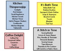 four different types of coffee labels with the words, it's both time and its ingredients