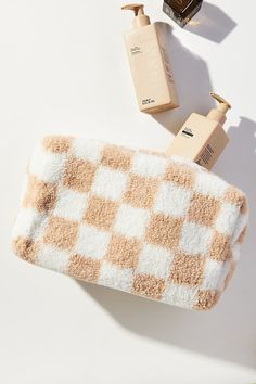 Carry all your odds and ends in style with Shiraleah's Andie Sherpa Zip Pouch. This compact cosmetic case is the perfect size to store makeup, jewelry, and anything else you might need on your travels. | Andie Sherpa Zip Pouch by Shiraleah in Beige, Polyester at Anthropologie Storing Makeup, Odds And Ends, Zip Pouch, Cosmetic Case, Makeup Accessories, Beauty Women, Beauty Makeup, Anthropologie, Pouch