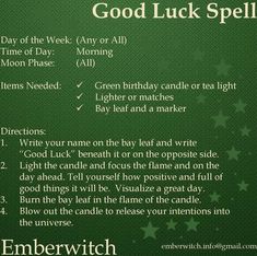 Spell For Good Luck, Good Luck Spell, Money Spells Magic, Luck Spell, Wish Spell, Hoodoo Spells, Prosperity Spell