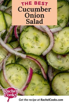 the best cucumber onion salad with red onions and dill