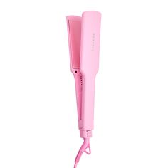 Our Party Pink Sleek & Slay Wide Plate Flat Iron is here to help you slay frizz and serve up shine whether you're straightening your tresses or touching up strands. With its extra wide 1.75" Tourmaline Ceramic plates, this tool effortlessly glides through your hair while locking in moisture, conditioning the cuticles, and banishing frizz for a super glossy finish. Experience the magic of gentle Tourmaline Ceramic that heats hair from the inside out, protecting your outer hair layer and reducing Pink Flat Iron, Pink Hair Straightener, Pink Hair Tools, Hair Flat Iron, Wishlist Ideas, Hair Straighteners Flat Irons, Flat Irons, Travel Hairstyles, Straighten Iron