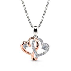 Trendy Pendant Necklace, Necklaces Trendy, Intertwined Hearts, Silver Jewelry Set, Classic Necklace, Silver Jewellery Sets, Rose Ring, Infinity Symbol, Trendy Necklaces