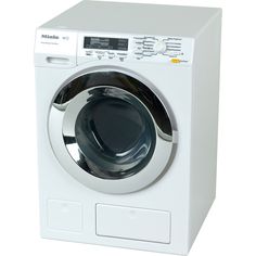 a white washing machine with the door open