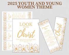 Unlock the inspiration of faith with our beautifully designed bookmarks and posters PDF download of the 2025 LDS Youth Theme, "Look Unto Christ" and the young women theme. This uplifting printable set includes striking wall art and bookmarks, perfect for young women looking to enhance their spiritual journey and engage meaningfully during church events or girls camp. The elegant design not only serves as a daily reminder of faith but also makes for a thoughtful gift that young women will cherish. Crafted with love and a deep understanding of the values central to the LDS community, this print set encourages personal reflection and growth. Whether decorating a bedroom or sharing a powerful message at gatherings, our printable art captures heartfelt sentiments that resonate with youth. Don't Young Women Birthday Gift Ideas, Girls Camp Gifts, Christ Gifts, Lds Youth Theme, Young Women Theme, Gifts For Young Women, Lds Youth, Youth Theme, Church Events