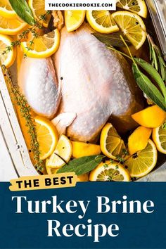 the best turkey brine recipe with lemons and herbs