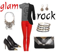 Rocker Chic Outfit Glam Rock, Glam Rock Outfits For Women, Rock N Roll Outfit For Women, Glam Rock Outfit For Women, Glam Rock Outfits, Rock Chic Outfits, Edgy Outfits For Women