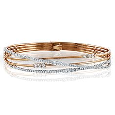 Rose Gold Diamond Bracelet, Premier Jewelry, Twisted Bracelet, Diamond Bangles Bracelet, Jewelry Appraisal, Sterling Bracelets, Bracelets Gold Diamond, Diamond Bangle, Fine Jewels