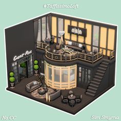 Sims 4 Bubble Tea Shop, Sims4 Inspiration, Sims4 Houses, Sims Challenge, Bubble Tea Shop, Sims Free Play