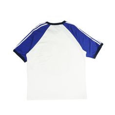 Gucci x Adidas white cotton t-shirt with red and black circle logo graphic and blue sleeves. Brand = Gucci x Adidas Condition = 8/10, very good Size = XL Material = 100% Cotton SKU = 22450-6 Basic Crew Neck T-shirt With Three Stripes, Classic Blue T-shirt For Streetwear, White Relaxed Fit T-shirt With Three Stripes, Classic White T-shirt With Contrast Stripes, Blue Short Sleeve T-shirt With Contrast Stripes, Blue Cotton T-shirt With Contrast Stripes, Blue T-shirt With Three Stripes Branding For Streetwear, White Relaxed Fit T-shirt With Contrast Stripes, Blue Sporty T-shirt With Contrast Stripes