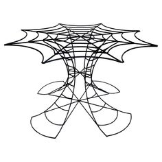 a spider web is shown in black on a white background, it appears to be halloween