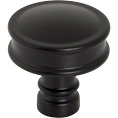 an image of a black cabinet knob