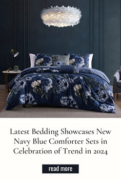 Navy Blue Comforter, Bedroom Design Trends, Beyond Blue, Blue Comforter Sets, Blue Comforter, New Bedroom Design, Comforter Set, Comforter Sets, Modern Bedroom