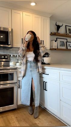 Maxi Dress With Boots Fall, Salon Wear Work Outfits, Body On Skirt Outfit, Relaxed Thanksgiving Outfit, Long White Jean Skirt Outfit, Skirt And Cardigan Outfit Fall, Fall Outfits With Skirts And Boots, Salon Fashion Clothing Work Outfits, Thanksgiving Women Outfit Ideas