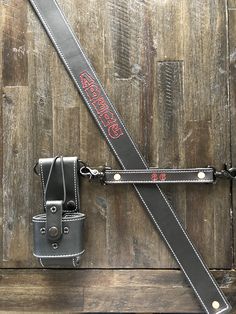 Firefighter leather radio strap Firefighter Equipment, Leather Suspenders, Leather Projects, Leather Work, Nautilus, Custom Leather, Suspenders, Leather Working, Leather Craft