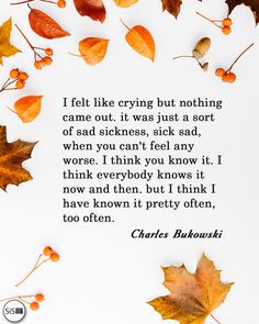 ⫸ Charles Bukowski, Tales of Ordinary Madness  ☞ sislstore.com  #charlesbukowski #charlesbukowskiquotes #talesofordinarymadness #loneliness #introvert #introvertquotes #introverted #solitude #introverts #quiet #silenceissoloud #sislstore #sisl Introverted Quotes, Emotional Recovery, Quiet People, Introvert Quotes, We Love Each Other, Life Guide, Vintage Soul, Winter Nature