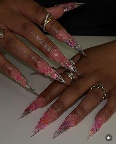 Confetti Nails, Acrylic Toe Nails, Vintage Nails, Glow Nails, Blush Nails, Classy Acrylic Nails, Long Acrylic Nails Coffin, Glam Nails