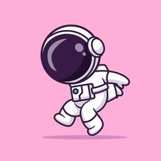 an astronaut floating in the air