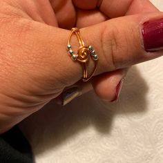 Rose Gold Fidget Ring With Sterling Silver Beads / Rose Gold and Silver Worry Ring - Etsy Rose Gold And Silver, Worry Ring, Fidget Rings, Rose Gold Band, Sterling Silver Bead, Ring Box, Gold And Silver, Silver Beads, Cleveland