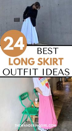 Elevate your style by checking out this list of 24+ incredibly chic long skirt outfit ideas. These outfit ideas with maxi skirts, midi skirts, silk skirts, satin skirts, and denim skirts are insanely good for a classy or casual look. Whether you want to wear long skirts to work, for date night, parties, night out, or to a summer vacation, check out this list for the ultimate inspo! Winter Maxi Skirt Outfit, Denim Midi Skirt Outfit, Maxi Skirt Winter, Fashionista Outfits