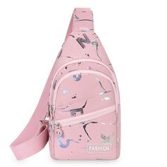 Place Of Origin : GUANG DONG Province Place Of Origin : China (mainland) Occasion : party Hardness : SOFT Closure Type : zipper Pattern Type : Candy/糖果 Gender : Unisex Style : fashion Decoration : Cartoon Printing Lining Material : POLYESTER Main Material : Oxford Shape : Pillow Brand Name : AEROCANDY Size : 17*30*5cm WHAT ABOUT REFUND?   Fast refund,100% Money Back Guarantee. If your product is defective or doesnt work properly, let us know and well send you a replacement one. We believe in our Pink Chest Bag With Mobile Phone Bag For School, Pink Chest Bag With Mobile Phone Pocket For School, Large Capacity Pink Chest Bag For School, Pink Shoulder Chest Bag With Mobile Phone Pocket, Pink Chest Bag With Zipper Closure For Travel, Pink Shoulder Bag With Adjustable Strap For Outdoor Activities, Trendy Pink Chest Bag For School, Trendy Pink Crossbody Chest Bag, Trendy Pink Rectangular Chest Bag