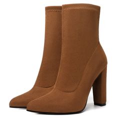 Glamorous Outfits, Chunky Heel Ankle Boots, Sock Booties, Perfect Figure, Stylish Socks, Mid Calf Boots, Trendy Shoes, Heeled Ankle Boots, Chunky Heels