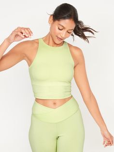 Light Support PowerChill Longline Sports Bra Tank for Women | Old Navy Sporty Green Tops With Built-in Bra, Green Racerback Tank Top For Light Sports, Medium Support Tops With Built-in Padding, Solid Tops With Built-in Padding And Medium Support, Solid Tops With Built-in Padding For Training, Solid Color Tops With Built-in Padding And Medium Support, Sporty Solid Tops With Built-in Padding, Sportswear Tops With Built-in Padding, Compressive Green Sleeveless Top