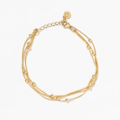 Layla Gold Bracelet - Pearlory Ring Sale, Gold Material, Ring Necklace, Chain Bracelet, Ring Earrings, Watch Bands, Necklaces Bracelets, Bracelet Watch, Heart Ring