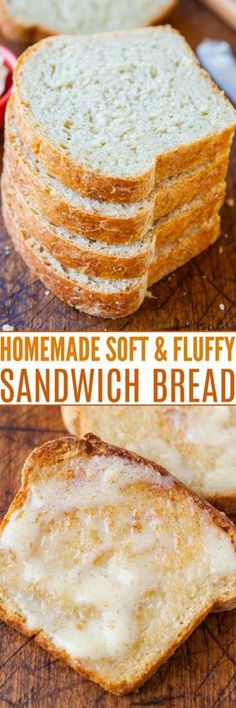 this homemade soft and fluffy sandwich bread is the perfect way to use up leftover bread