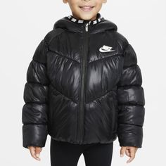 Nike Toddler Girls' Black Puffer Jacket 26h880-023 Jacket Is Brand New And Has Never Been Worn. Factory Tags Are Still Attached. Nike Puffer Jacket, Bubble Jacket, Boys Puffer Jacket, Winter Puffer Jackets, Heavy Jacket, Puff Jacket, Leopard Print Jacket, Black Puffer Jacket, Nikes Girl