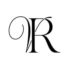 the letter r is shown in black and white