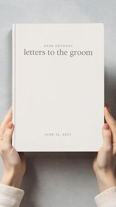 Letters to the Groom Book Bachelor Party Gift Groom Gift Guest Book Bridal Shower Gift From Bridal Party to Groom Keepsake Wedding Gift - Etsy