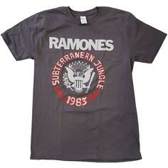 Ramones Subterranean Jungle Unisex T-Shirt Casual Tri-blend Tops With Band Logo, Summer Band Logo Graphic Tee, Summer Band Merch T-shirt For Fans, Summer Band Merchandise T-shirt, Casual Short Sleeve T-shirt With Band Logo, Band Logo Cotton T-shirt For Summer, Summer Band Logo Cotton T-shirt, Summer Fan Apparel T-shirt With Logo Print, Summer Cotton T-shirt With Band Logo