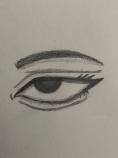 a pencil drawing of an eye