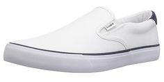 PRICES MAY VARY. Cushioned Insole for added comfort Canvas Upper Vulcanized rubber outsole Classic slip-on style with side gore panels that stretch for easy on/off Breathable lining with a padded collar for a comfortable fit Sneakers Shoes For Men, Casual Sneakers For Men, Mens Shoes Casual, White Peacoat, Men Footwear, Mens Slip On Shoes, Mens Footwear, Mens Walking Shoes, Mens Canvas Shoes