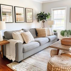 the living room is clean and ready for us to use in its new owner's home