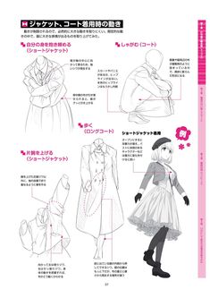 an instruction manual for how to wear a dress in anime style, with instructions on how to