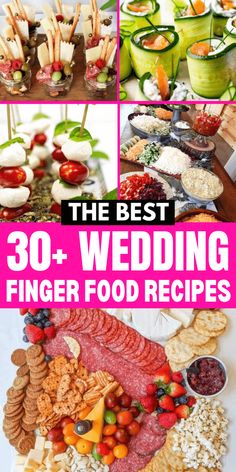 the best wedding finger food recipes