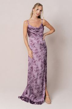 Floral Modest Dresses, Smith Wedding, Lilac Bouquet, Wedding Parties Colors, Watercolor Patterns, Commitment Issues, Floral Bridesmaid Dresses, Large Floral Print, Ditsy Print