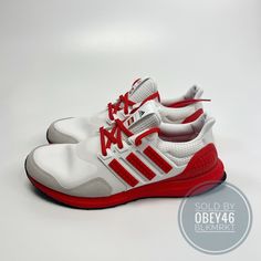 Adidas Ultraboost Dna X Lego Men's Running Shoes Size 9.5 *See Manufacturers Website For Fit Guide. Model #: H67955 Color: White Red Condition: New W/ Out Box. Adidas Ultraboost Dna, Lego Man, Adidas Ultraboost, Adidas Ultra Boost, Ultra Boost, Shoes White, Man Running, Open Box, Running Shoes For Men