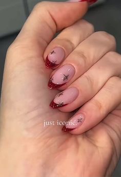 Nails Vino, Simple Red Nails, Plain Nails, Hello Nails, Vintage Nails, Glamour Nails, Simple Gel Nails, Girly Acrylic Nails, Work Nails