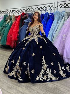 Velvet Quinceanera Dresses, Navy Quinceanera Dresses, Gold Quince Dress, Quinceanera Themes Dresses, Midnight Blue Dress