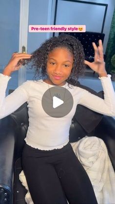 VoiceOfHair ®️ on Instagram: "Cute pre-teen hairstyle in < 1hr 😍⁣ ⁣ Love this half up- half down style by @tynishabee on @thatgworljournee🥰 It only took her about 30-45 minutes for this entire style👏🏾 The end result is everything and her confidence is on 🙌🏾💯⁣ ⁣ Drop ❤️ if you love it too✨ #voiceofhair ⁣ ⁣ #sewin #kidshairstyles #preteenhairstyles #kidsewin #silkpress #wandcurls #ponytails #northwest" Preteen Hairstyles Black Hair Natural Hair, Kid Quick Weave, Hairstyles For Preteens Black, Hair Styles For Teens Girl Black, Quick Weave Hairstyles For Kids, School Braided Hairstyles For Teens, Birthday Hairstyles For Black Teens, Easy Hairstyles Braids Black