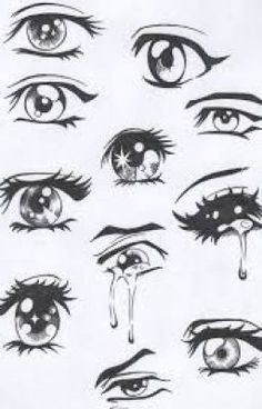 the eyes are drawn in different ways