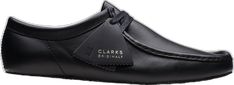 Classic Black Moccasins With Contrast Sole, Modern Black Lace-up Shoes With Stitched Sole, Casual Black Moccasins For Office, Classic Lace-up Moccasins With Stitched Sole, Black Moc Toe Lace-up Shoes For Work, Classic Black Lace-up Shoes With Textured Sole, Casual Black Lace-up Shoes With Leather Footbed, Elegant Black Moccasins With Rubber Sole, Casual Black Moccasins With Rubber Sole