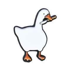 Untitled Goose Game, Goose Game, Pin Game, Felt Brooch, Hard Enamel Pin, Cute Pins, Jewelry Lover