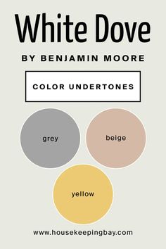 white dove by benammore color undertones for grey, yellow and beige